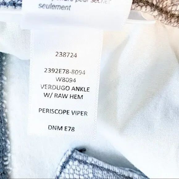 Paige Verdugo Ankle Jeans in Gray Animal Print - Picture 12 of 12